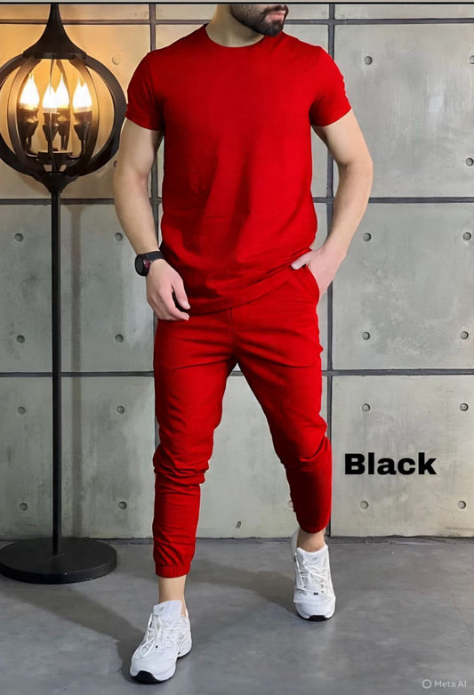 Comfort Combo: Cotton Tee + Joggers at ₹699