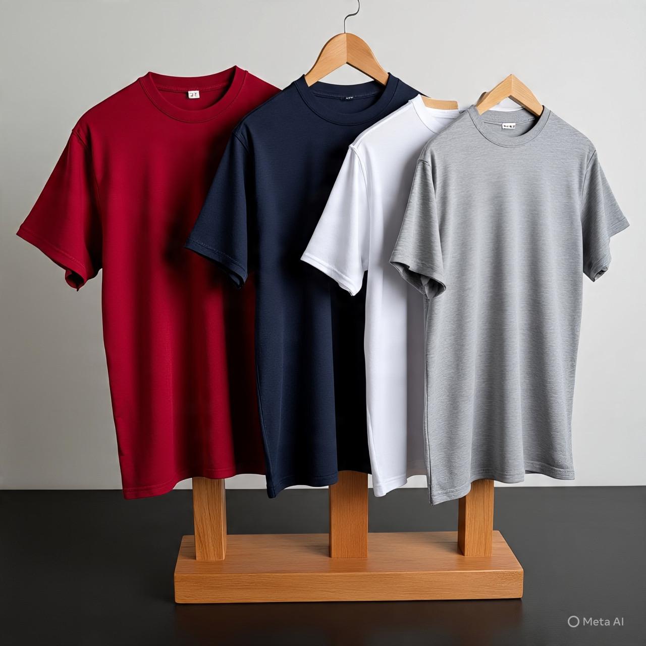 Combo of 4 Pure Cotton T-Shirts – Just ₹999